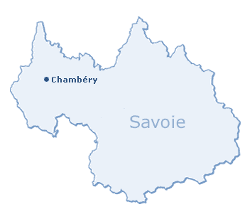 Carte du département de la Savoie