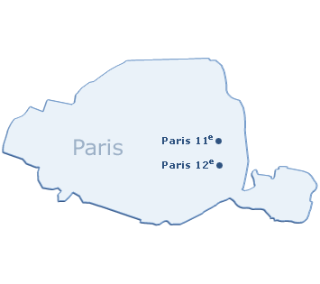 Carte du département de Paris