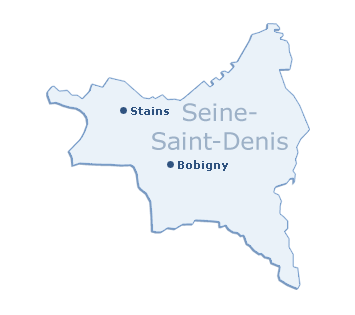 Carte du département de la Seine-Saint-Denis