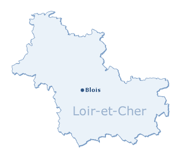 Carte du département du Loir-et-Cher
