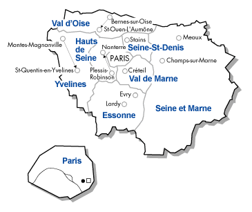 Carte des régions de France