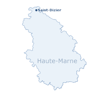 Carte du département de la Haute-Marne