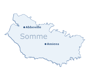 Carte du département de la Somme