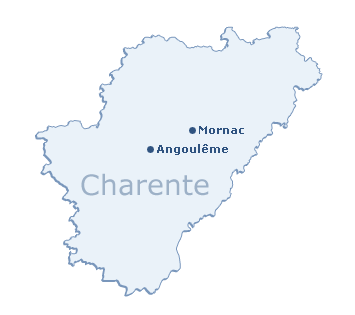 Carte du département de la Charente