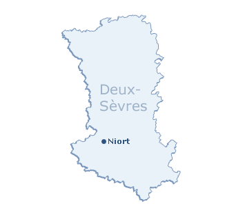Carte du département des Deux-Sèvres