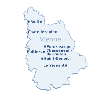 Carte du département de la Vienne