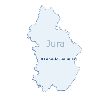 Carte du département du Jura