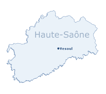 Carte du département de la Haute-Saône