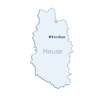 Carte du département de la Meuse