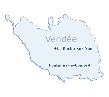 Carte du département de la vendée